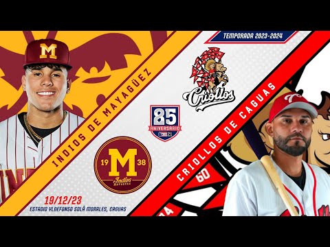 🎥Liga de Béisbol Profesional Roberto Clemente🇵🇷: Indios de Mayagüez 🆚 Criollos de Caguas⚾️