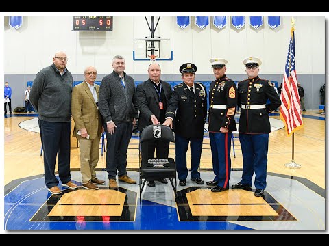 MARINE JROTC dedicate a POW/MIA Chair Of Honor at Bensalem High School December 19, 2023