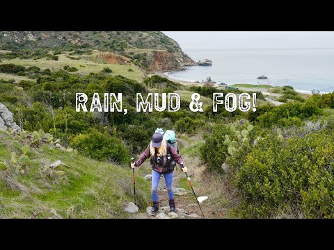 RAIN CLOSED THE TRAILS! Attempting to BACKPACK the Trans Catalina Trail a 6 DAY Adventure | Catalina