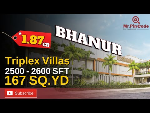 Villas For Sale in Hyderabad | Villas in Bhanur | 167 Sq.yds Gated Community Villas |Creative Homes