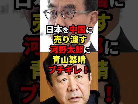 日本を売り渡す河野太郎に青山繁晴ブチギレ！ #ニュース #shorts