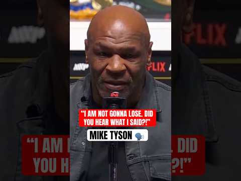 Mike Tyson snaps at reporter who asks what he could lose vs. Jake Paul 😳 (via @Netflix)