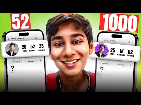 0 - 1,000 Instagram Followers Challenge In India