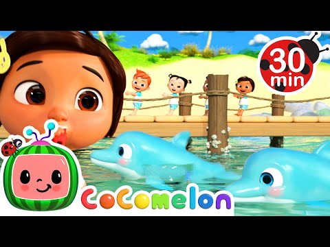 Sea Animal Song | with Nina and JJ | Cocomelon Nursery Rhymes for Kids