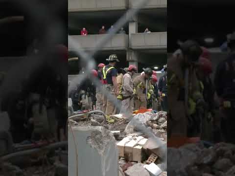 Worker trapped under rubble after falling at demolition site in Louisville, Kentucky