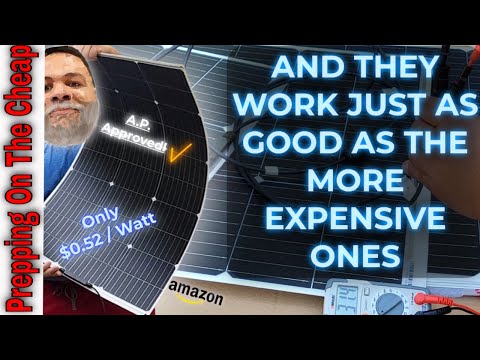 I Bought The CHEAPEST Solar Panels On Amazon - They're Light Weight - Very Portable & They Bend!