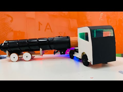 Make RC Fuel Truck From Foamboard - Amazing Tanker Truck