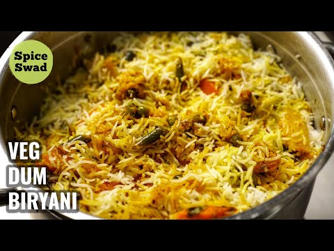 VEG DUM BIRYANI | VEGETABLE BIRYANI RECIPE | HOW TO MAKE VEG BIRYANI