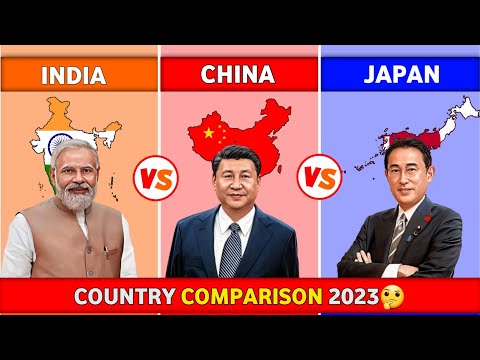 India Vs China Vs Japan Full Comparison || Country Comparison 2023 || @Gk_facts_4U