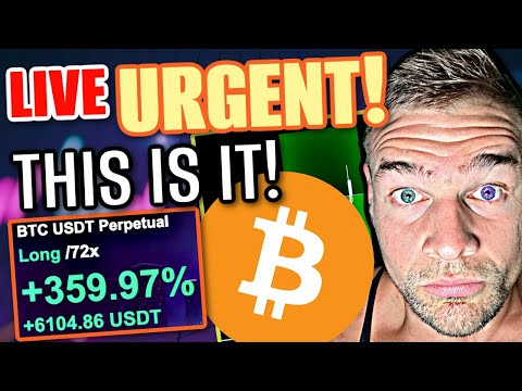 URGENT!!! Something **HUGE** is about to happen with *BITCOIN* (LIVE $200,000.00 Trading & ANALYSIS)