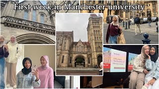 University of Manchester Vlog 🇬🇧 | My first Week of Classes & Adjusting to Uni Life !!