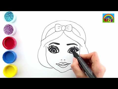 How to Draw Snow White With Marker | Setoys