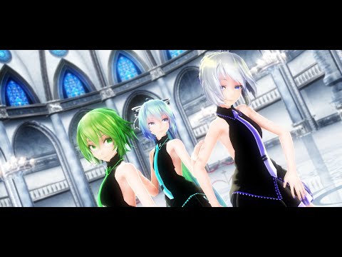 【MMD】Masked bitcH【Tda GUMI×Miku×Haku】