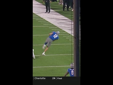 Brady Kluse with a spectacular catch for a 17-yard Gain vs. Uab