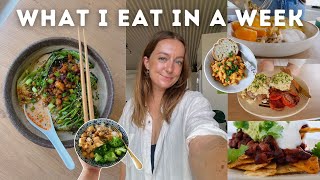 what I eat in a week *vegan, balanced + realistic* 🌟