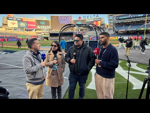 ANTESALA DEL TERCER JUEGO DE LA SERIE MUNDIAL DODGERS VS YANKEES