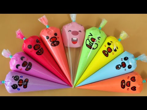 Making Slime with Piping Bags! Most Satisfying Slime Video★ASMR★#ASMR #PipingBags