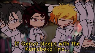 Hashiras react to if Genya sleeps with the Kamaboko Trio || GCRV || Demon Slayer ||