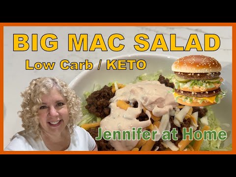 BIG MAC SALAD  #salad #bigmac #keto #lowcarb #easy #easyrecipe  #healthy #healthylifestyle #food