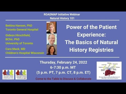 ROADMAP Natural History 101 - Power of Patient Experience: Basics of Natural History Registries