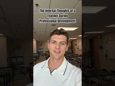 The internal thoughts of a teacher during professional development