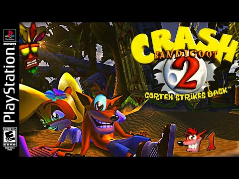 Crash Bandicoot 2 PS1 102% Walkthrough (All Crystals & Gems)