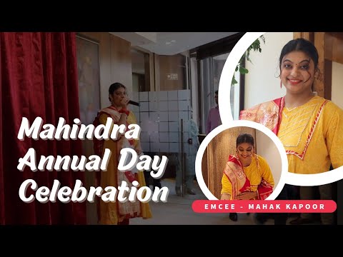 Mahindra Annual Day Celebration|Corporate show| Hosted by Anchor Mahak Kapoor #corporate #event