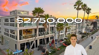 Touring a $2,750,000 Oceanfront Condo in San Diego | Houses For Sale