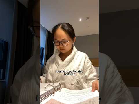 study with me in a hotel (whilst on a trip) #shorts