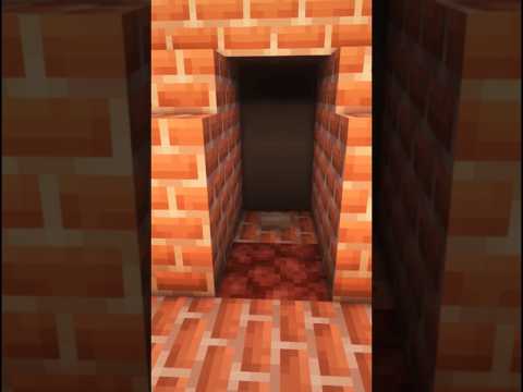 Secret Fireplace Entrance in Minecraft! #shorts #viral