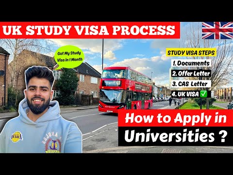 UK STUDY VISA Process for 2024🇬🇧| How to Apply for UK Student Visa - Step by Step Process Explained