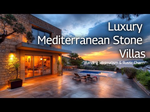 Luxury Mediterranean Stone Villas: Blending Minimalism & Rustic Charm