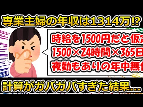 【ゆっくり解説】専業主婦を年収で語らないほうがいいと思います。