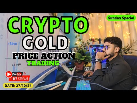 Live on Bitcoin | Gold | Scalp with Price Action @b.techtraderss  #live #Btc #trading #27-10-2024