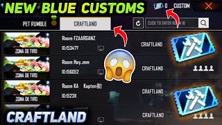 Blue Custom Room - CRAFTLAND Gameplay | Garena Free Fire free fire new update free fire new event