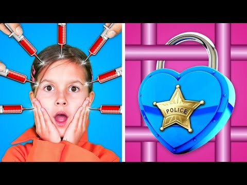 Oh No, I Was Stung By A Bee🐝! Good Cop Vs Bad Doctor 💊 Funny Relatable Situations in Jail!