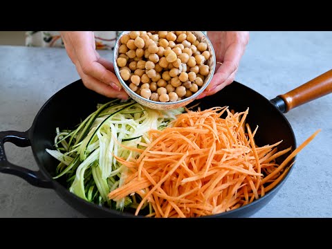 🔥😋God, how delicious! Dinner in 10 minutes! An easy chickpea and potato recipe!