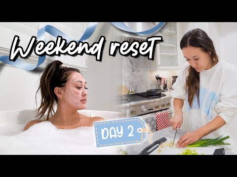 Weekend Reset! Skincare, Cardio (kind of lol) & Healthy Eats | Vlogmas Day 2