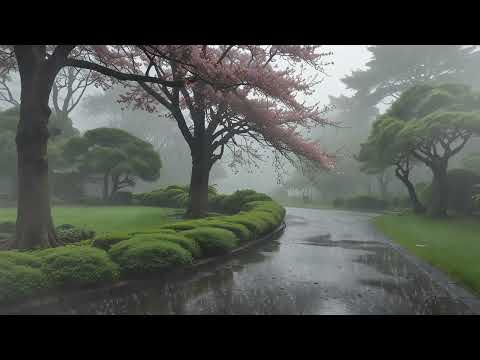 Serene Rainfall for Peaceful Nights: Soothing Ambiance for Sleep and Meditation