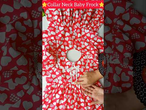 Collar Neck baby frock winter#shorts #youtubeshorts #trending #short #ytshorts #sewing