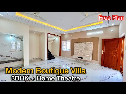 4cent Architect Designed Modern 3BHK House with Home Theatre 🏡 | Epi-1052