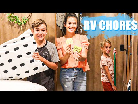 Chores inside the RV! Living & keeping things clean!