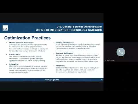 GSA YouTube Training: Cloud Mini Series - Session 3: Implementation and Maintenance