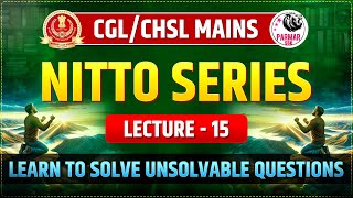 NITTO FOR SSC CGL/CHSL  TIER -2 | LECTURE -15 | PARMAR SSC