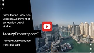 Prime Marina-View One-Bedroom Apartment at JW Marriott, Dubai Marina | LuxuryProperty.com