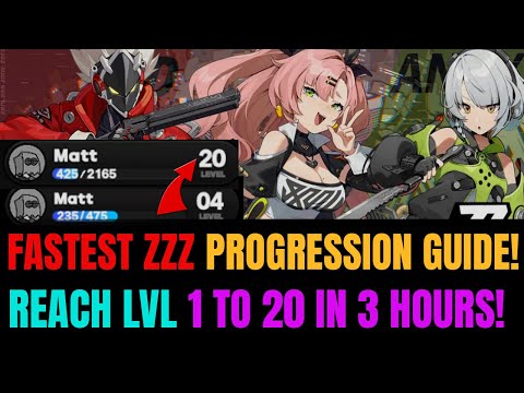 FASTEST Zenless Zone Zero Level 1-20 Progression Guide!  | No Refills & F2P Method!