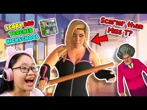 This Teacher is SCARIER Than Miss T! - Scary Bad Teacher Highschool