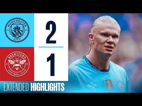 EXTENDED HIGHLIGHTS | MAN CITY 2-1 BRENTFORD | Haaland scores TWO to reach 99 goals for City!