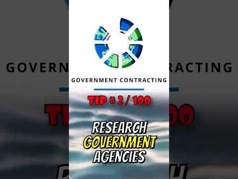 Government Contracting: Research Government Agencies #governmentcontracts #smallbusiness #business