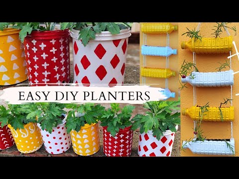 कबाड से जूगाड 💁‍♀️ DIY Planters From Waste Materials | Garden Decor Ideas